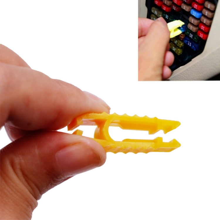 Car Fuse Cartridge Puller Tweezers(Yellow) by buy2fix