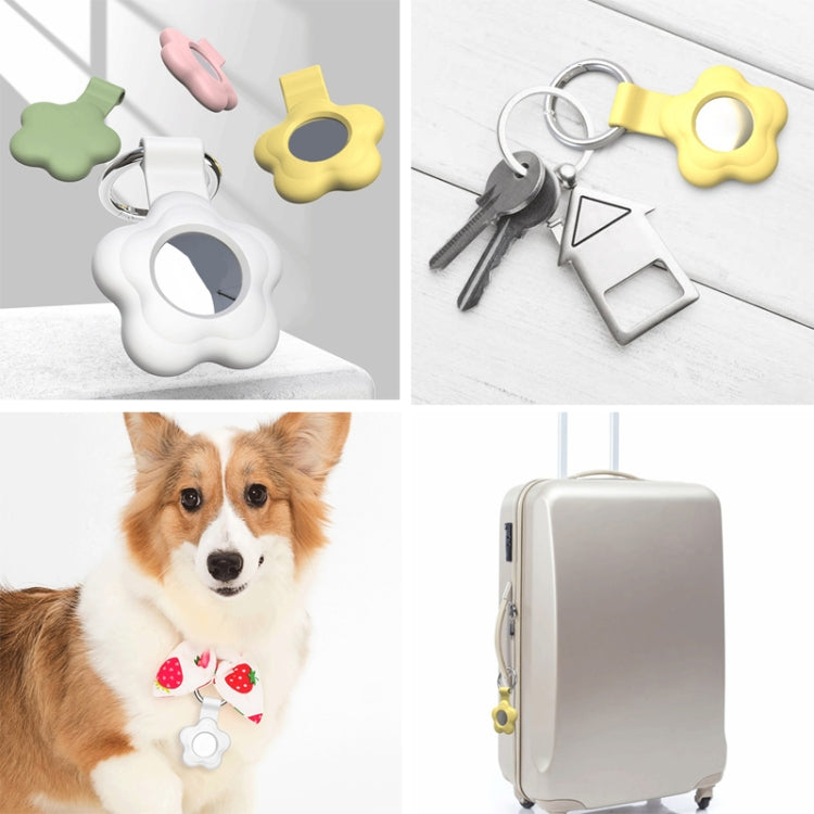 For AirTag 5pcs AT03 Tracker Case Positioning Anti-loss Device Storage Keychain Cover(Grey) by buy2fix