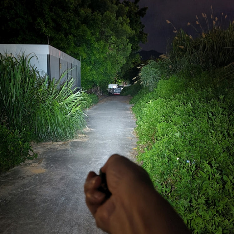 V3 Keychain Light USB Rechargeable Strong Light Mini Flashlight(Transparent Black) by buy2fix