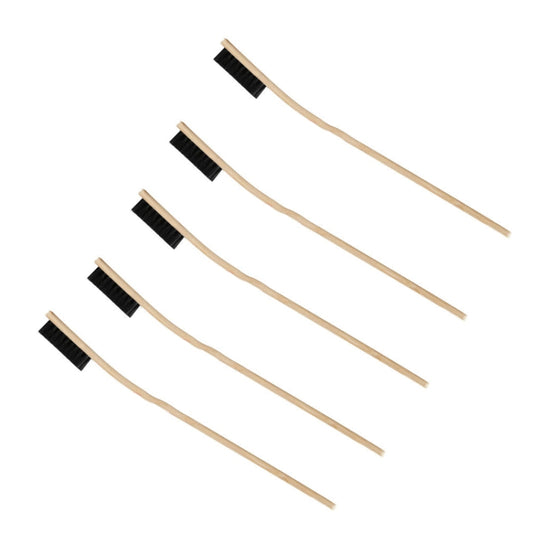 Automotive Steel Ring Washing Long Bamboo Brush Engine Cleaning Brush(Straight Bend Mixed Delivery) by buy2fix