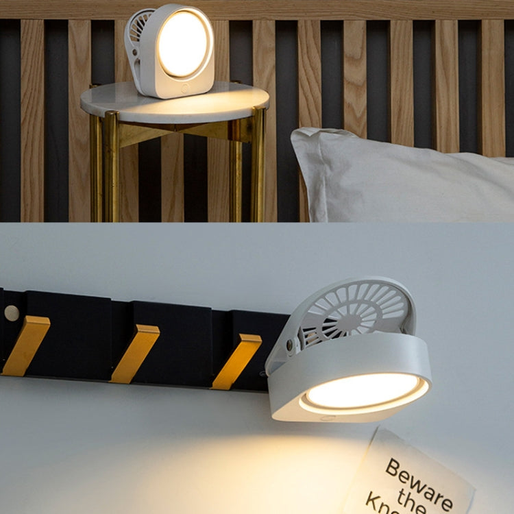 Eye-care Study Desk Lamp Dormitory Bedside Reading Rechargeable Clip-On Night Lamp(White) by buy2fix