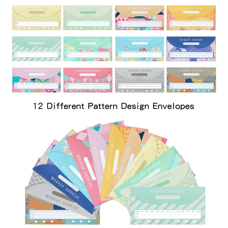 A6 Crocodile Pattern PU Leather Loose-Leaf Binder Budget Notebook Cash Envelope Organizer(Bean Green) by buy2fix