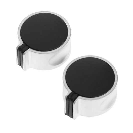 1pair 8mm Metal Round Gas Stove Switch Knob Cooker Hob Switch - Cooktop Parts by buy2fix | Online Shopping UK | buy2fix