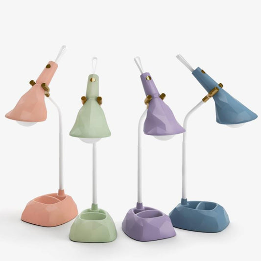 Base Removable Diamond Desk Lamp USB Charging 3-speed Color Temperature Night Light(301-1 Red) by buy2fix