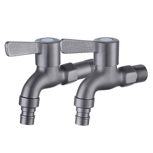 Bathroom Toilet Stainless Steel Bib Tap Wall Mounted Washing Machine Water Tap ,Spec: Medium Long Type by buy2fix