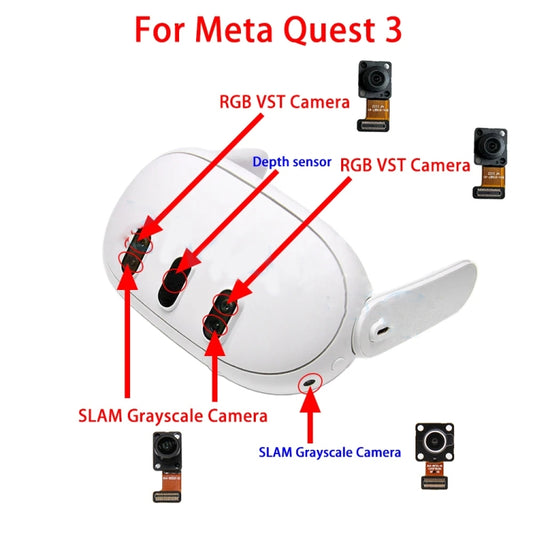 For Meta Quest 3 RGB VST Color Camera (Left or Right) Used Repair Parts by buy2fix