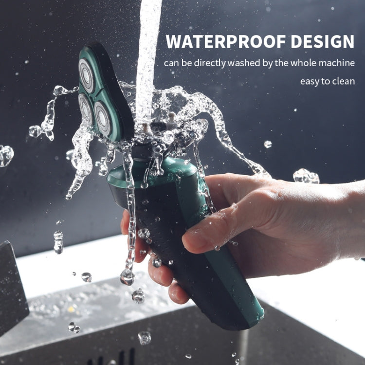 3 In 1 Smart Electric Shaver LCD Digital Display Three-head USB Rechargeable Floating Razor by buy2fix