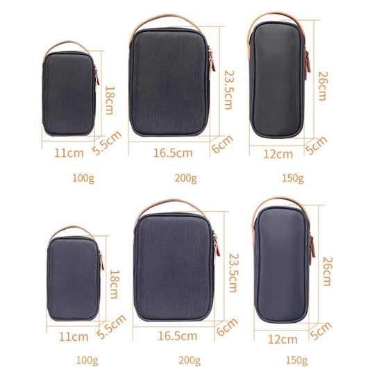 Power Data Cable Storage Bag Digital Mobile Hard Disk Protective Cover , Size: Medium (Gray) by buy2fix