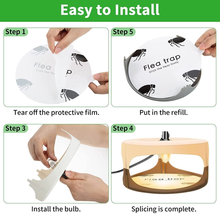 2pcs SK111 Pet Household Flea Lamp Flea Sticky Trapper Flea Capture Device(UK Plug) by buy2fix