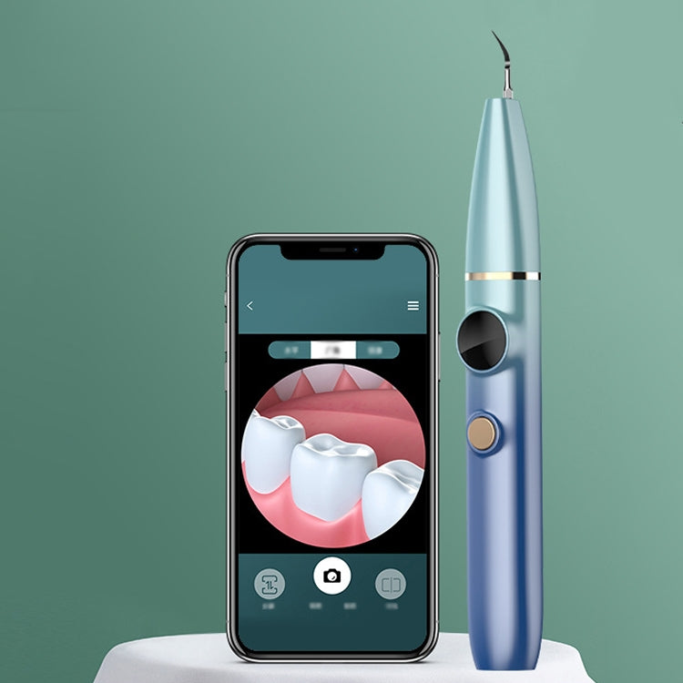 FY-B700 Visual Ultrasonic Scaler Tartar Calculus Tooth Stain Remover Dental Beauty Instrument(Blue Gradient) by buy2fix