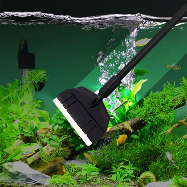 53cm 2 Section+2 Blades Fish Tank Algae Scraper Widen Aquarium Long Handle Scraper(Black) - Cleaning Tools by buy2fix | Online Shopping UK | buy2fix