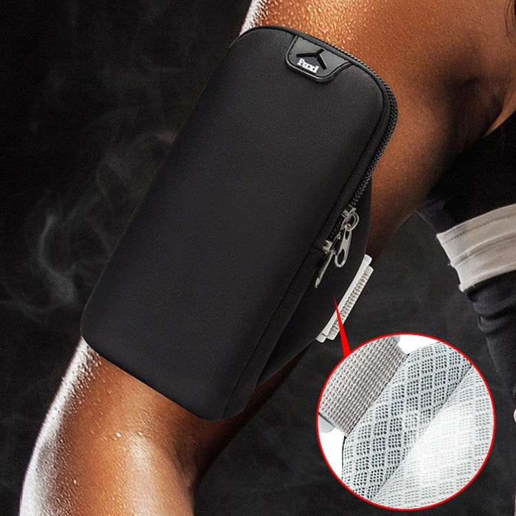B052 Running Phone Waterproof Arm Bag Coin Pouch Outdoor Sports Fitness Phone Bag(Dark Blue) - 5.5~6.5 inch by buy2fix | Online Shopping UK | buy2fix