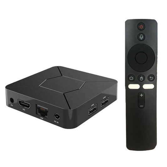 Q5 TV Set-Top Box 2G+8G Dual WiFi+Bluetooth Voice Remote HD Player(AU Plug) by buy2fix