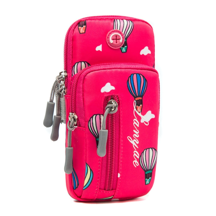 B089 Large Outdoor Sports Mobile Phone Arm Bag Riding Mountaineering Fitness Mobile Phone Case(Red) - 5.5~6.5 inch by buy2fix | Online Shopping UK | buy2fix