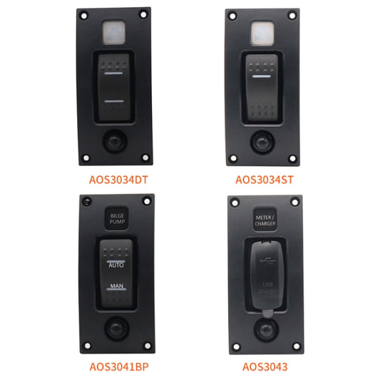 Marine Self-Locking Resetting Switch With Overload Protection Indicator Light ON-OFF-ON 3 Switch (Printed) by buy2fix