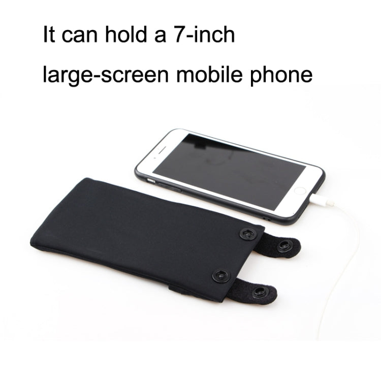 7 Inch Mobile Phone Outdoor Sports Wrist Bag Elastic Close-fitting Mini Arm Bag(Yellow) - Other by buy2fix | Online Shopping UK | buy2fix