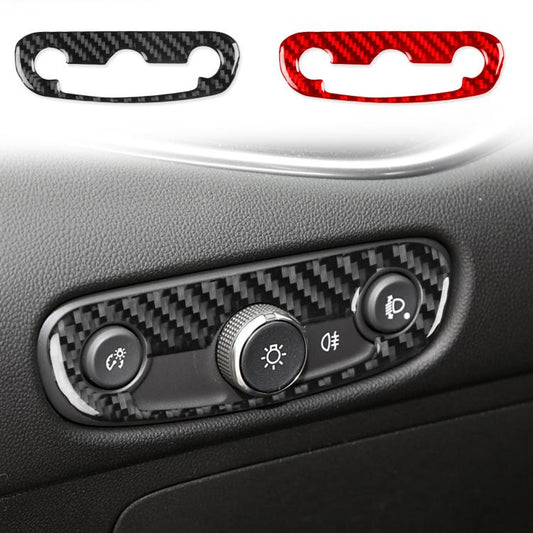 For Chevrolet Malibu 2016-2024 A Model Left-hand Drive Headlight Switch Sticker(Red) - Car Interior Mouldings by buy2fix | Online Shopping UK | buy2fix