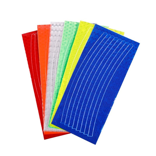 10pcs Reflective Stickers For Bicycle Rims Riding Equipment Accessories(Silver) by buy2fix