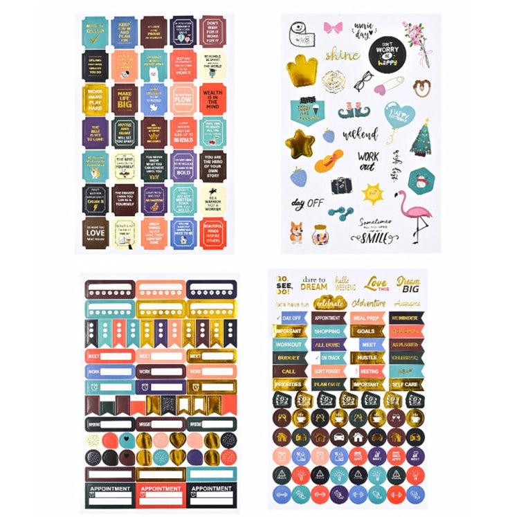 A6 Leopard Print Cash Budget Notebook Loose Leaf Financial Management Notepad(Beige Brown) by buy2fix