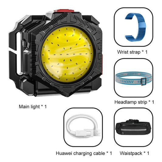 3 in 1 Mini Flashlight Wrist Light Headlight Waist Bag Light by buy2fix
