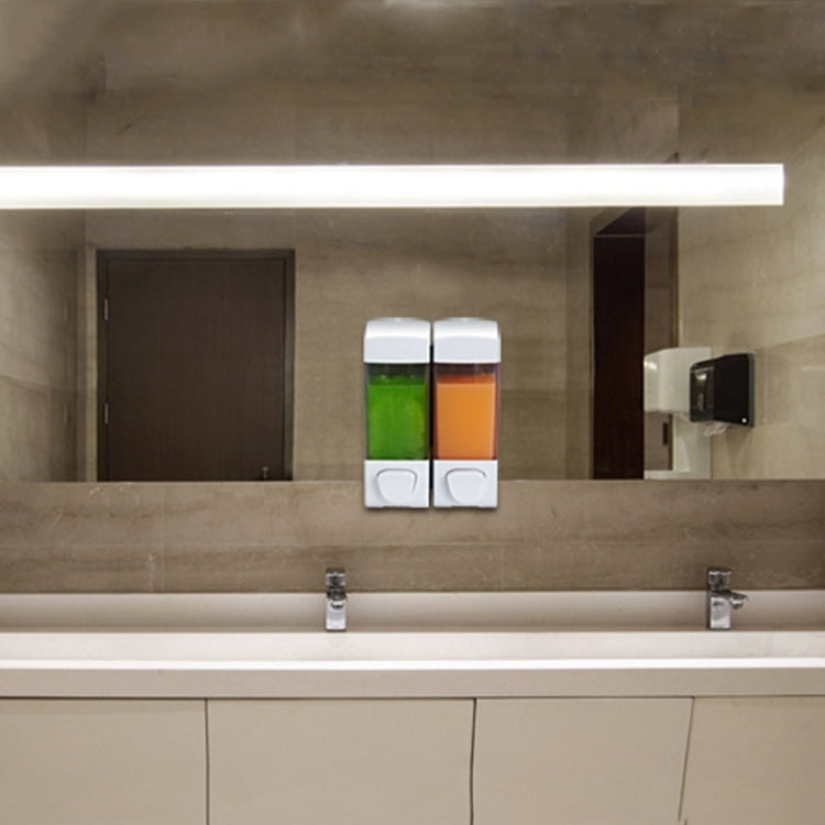 Three Head Wall Mounted Manual Press Soap Dispenser Shampoo Bottle Hand Wash Body Wash Dispenser, Color: Matte by buy2fix