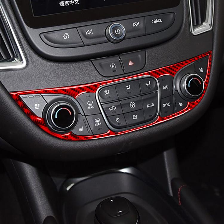 For Chevrolet Malibu 2016-2024 A Model Left-hand Drive Central Control Button Panel Sticker(Black) - Car Interior Mouldings by buy2fix | Online Shopping UK | buy2fix