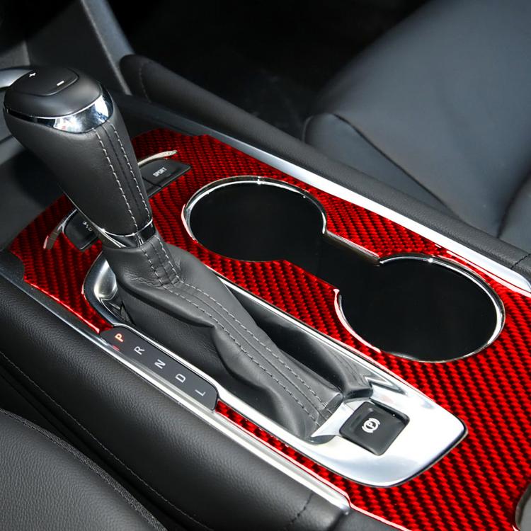 For Chevrolet Malibu 2016-2024 C Model Left-hand Drive Gear Panel Sticker(Red) - Car Interior Mouldings by buy2fix | Online Shopping UK | buy2fix