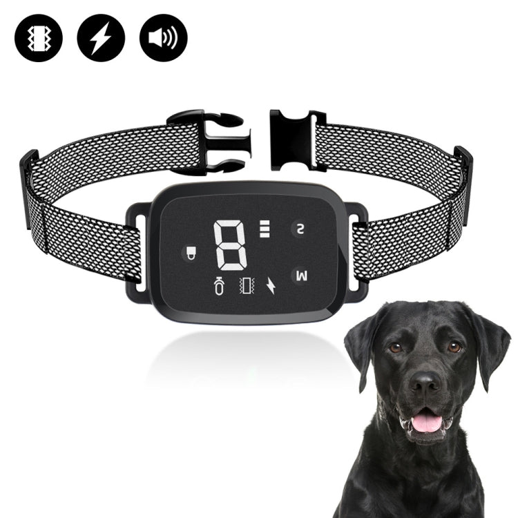Intelligent Automatic Electric Strike Collar Touch Digital Display Rechargeable Waterproof Dog Trainer Stop Barker by buy2fix