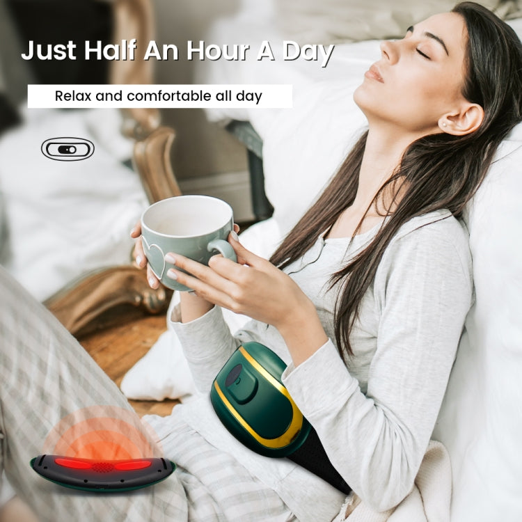 Smart Abdominal Massage Hot Compress Belt Girls Menstrual Period Massager(Green) by buy2fix