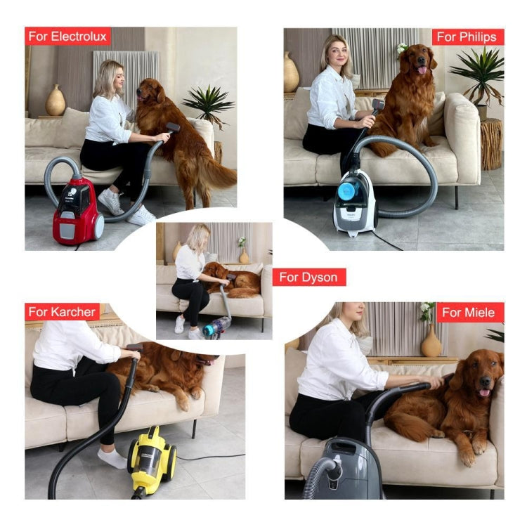 For Dyson Vacuum Cleaner Pet Hair Removal Brush Set, Spec: With V6 Adapter by buy2fix