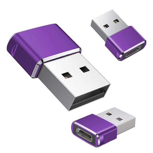 USB 2.0 Male To USB-C / Type-C Female Adapter, Support Charging & Transmission Data(Pink) by buy2fix