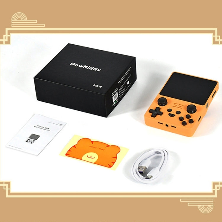 POWKIDDY RGB20S 3.5-Inch IPS Screen Retro Open Source Handheld Game Console 16GB+64GB 15,000 Games(Black) by buy2fix
