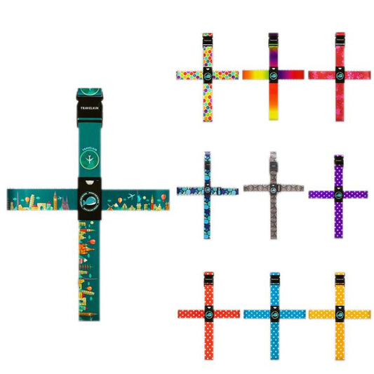 Cross Luggage Strap Without Combination Lock(Honeycomb) by buy2fix