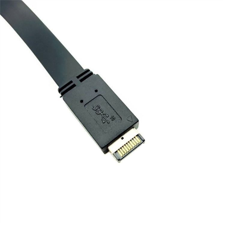 USB 3.1 Type-E To USB-C / Type-C Connector Front Panel Header 0.3m Low Profile Bracket by buy2fix