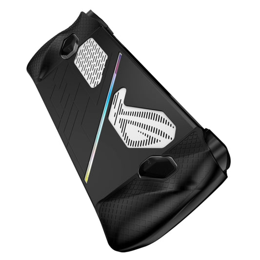 For ASUS ROG Ally Game Console Silicone Protective Cover Spray Oil Case(Black) by buy2fix