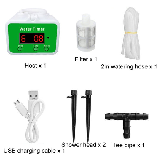 Household Intelligent Drip Irrigation Automatic Watering Timing Machine, Specification: Water 2 Potted Plants by buy2fix