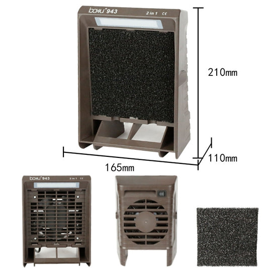 Baku BA-943 Soldering Fume Purifier with LED Light 30W Soldering Iron Welding Fume Exhauster(EU Plug 220V) - Others by BAKU | Online Shopping UK | buy2fix