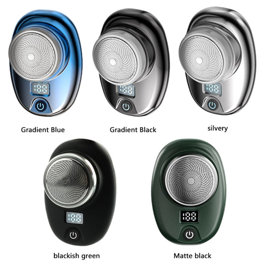 Portable Digital Razor Mini Washable Electric Shaver(Gradient Black) by buy2fix