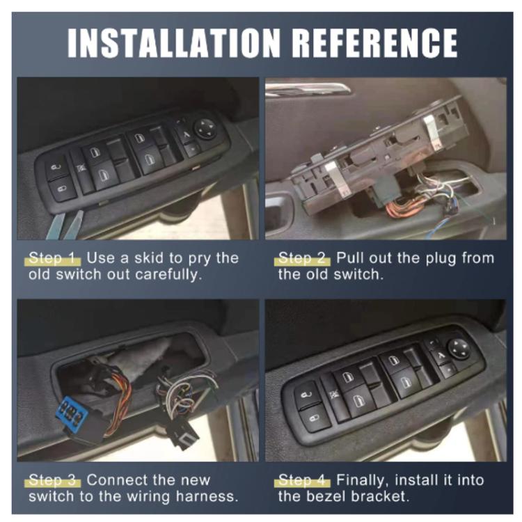 For Nissan Altima / Infiniti EX35/EX37 Car Window Switch Button Replacement Kit(25401-ZN50C) - Car Switches by buy2fix | Online Shopping UK | buy2fix