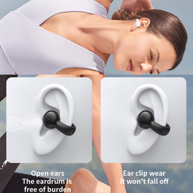 Single Ear Stereo Ear Clamp Type Bone Conduction Bluetooth Earphone(White) by buy2fix