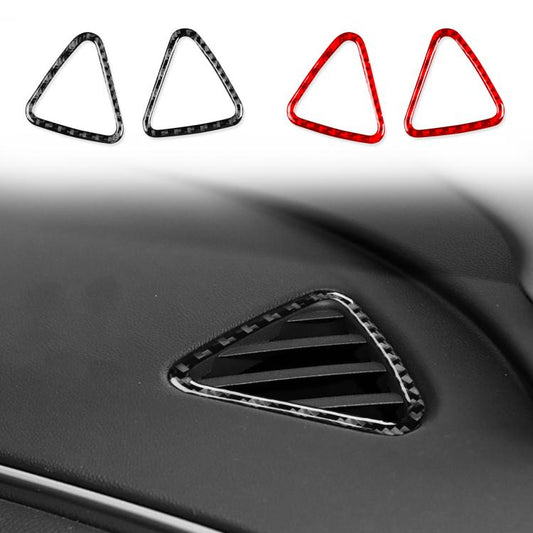 For Chevrolet Malibu 2016-2024 2pcs /Set Left-hand Drive Instrument Vent Decorative Sticker(Black) - Car Interior Mouldings by buy2fix | Online Shopping UK | buy2fix