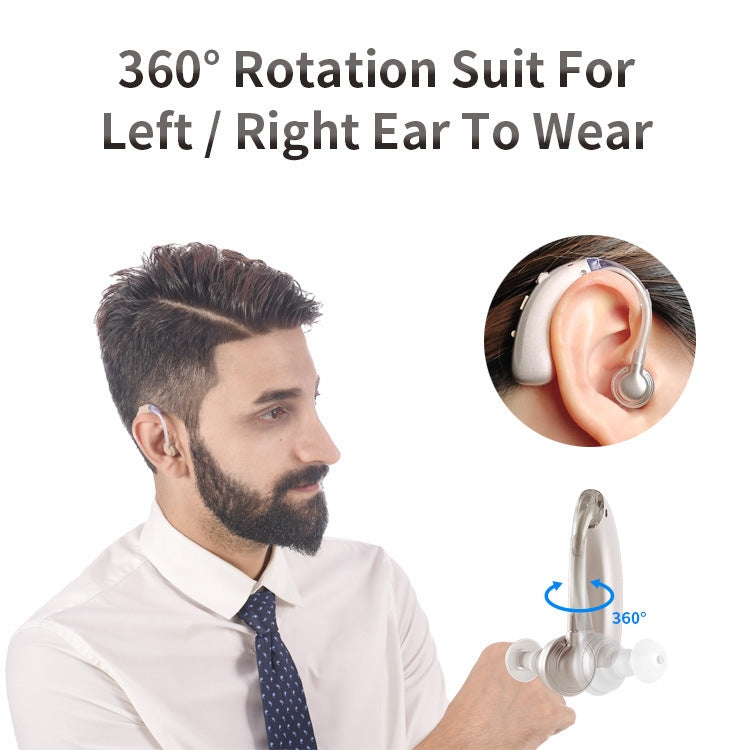 USB Charging Earhook Noise Reduction Hearing Aid Sound Amplifier(Skin-color) by buy2fix