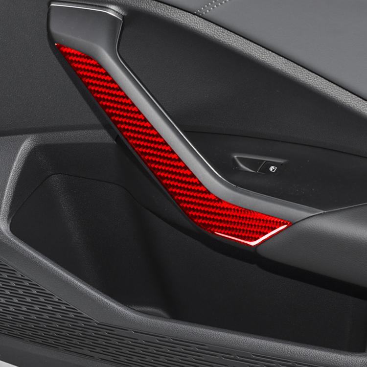 For Volkswagen Sagitar 2019-2023 4pcs /Set Left-hand Drive Door Armrest Decorative Stickers(Black) - Car Interior Mouldings by buy2fix | Online Shopping UK | buy2fix