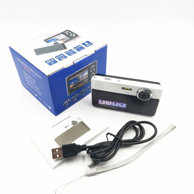 2.4 Inch IPS Screen 40 Million Pixel Digital Camera 16X Digital Zoom Video Macro Portable Camera(Black Standard) by buy2fix