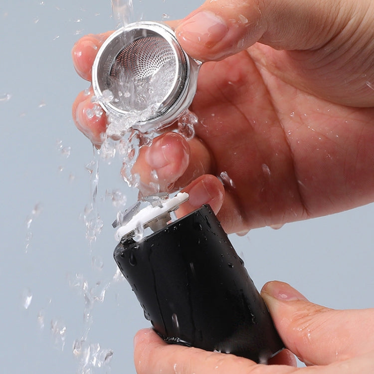 Motorized Men Mini Travel Portable Beard Razor Washable(Black) by buy2fix