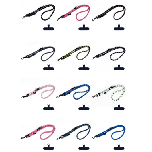 10mm Thick Rope Mobile Phone Anti-Lost Adjustable Lanyard Spacer(Rose Red Twill) - Lanyards & Wrist Straps by buy2fix | Online Shopping UK | buy2fix