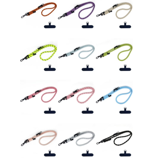 10mm Thick Rope Mobile Phone Anti-Lost Adjustable Lanyard Spacer(Fluorescent Green Black) - Lanyards & Wrist Straps by buy2fix | Online Shopping UK | buy2fix