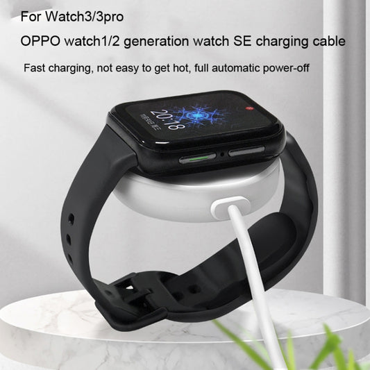 For OPPO Watch 3 Pro Watch USB Port Magnetic Charger Charging Cable(White) by buy2fix