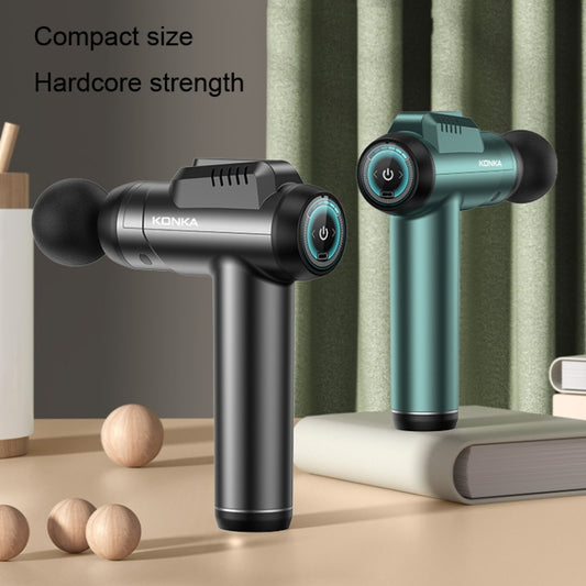 Konka 6 Speed Intelligent Fascia Gauge Muscle Relaxation Massager With 4 Massage Heads(Upgraded Model Green) by Konka