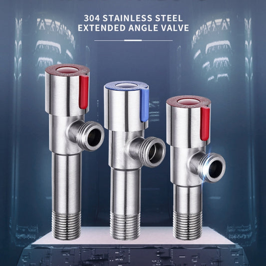 Model D 304 Hexagonal Stainless Steel Angle Valve Fine Copper Ceramic Valve Spool With Decorative Cover(Red Logo Hot Water) by buy2fix